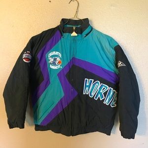 Vintage 90s Charlotte Hornets Starter Puffer!!